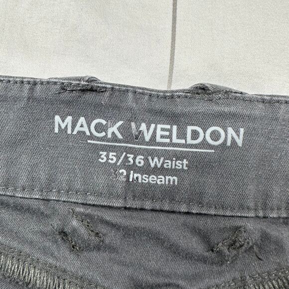 Mack Weldon Pants Mens 35/36 Asphalt Gray Maverick Tech Chino Stretch Modern - Picture 3 of 8